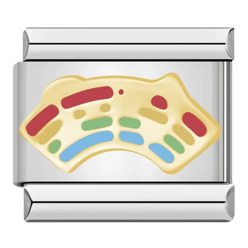 Rainbow - Cacilia Sauer - Italian Charm Bracelet - custom jewelry - vintage jewelry - charms and pendants