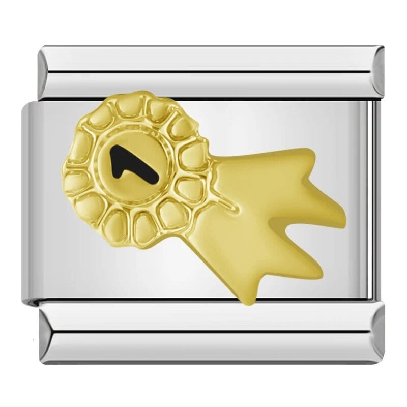 Rosette - Cacilia Sauer - Italian Charm Bracelet - custom jewelry - vintage jewelry - charms and pendants