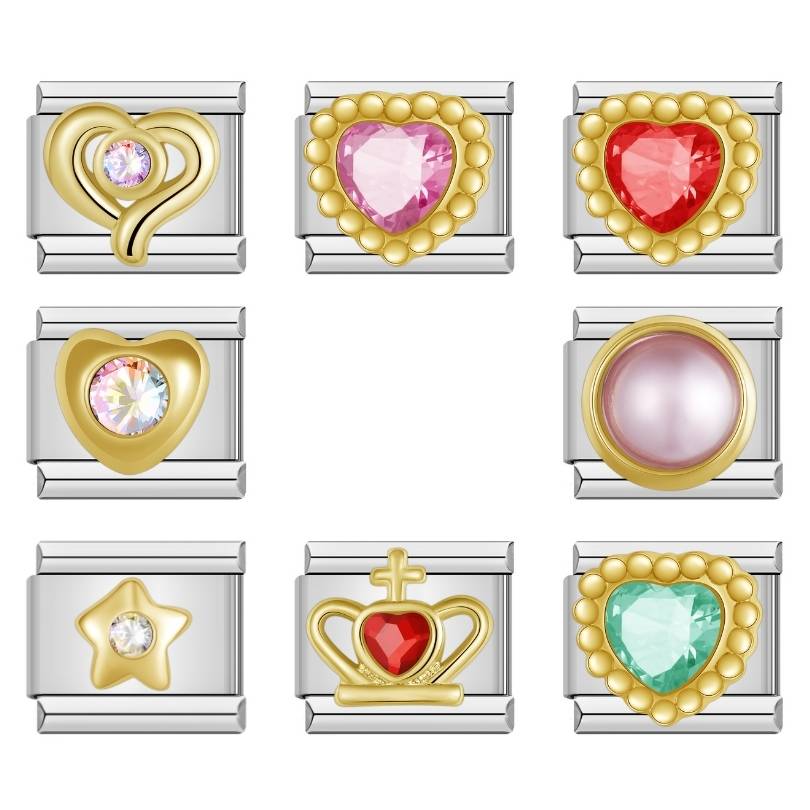 Royal Radiance Collection - Cacilia Sauer - Italian Charm Bracelet - custom jewelry - vintage jewelry - charms and pendants