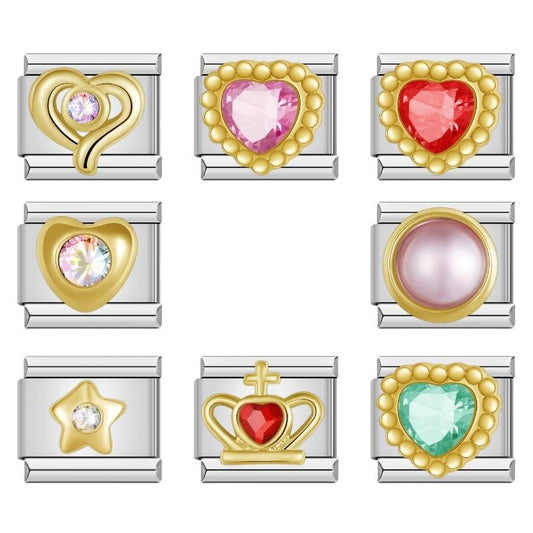 Royal Radiance Collection - Cacilia Sauer - Italian Charm Bracelet - custom jewelry - vintage jewelry - charms and pendants