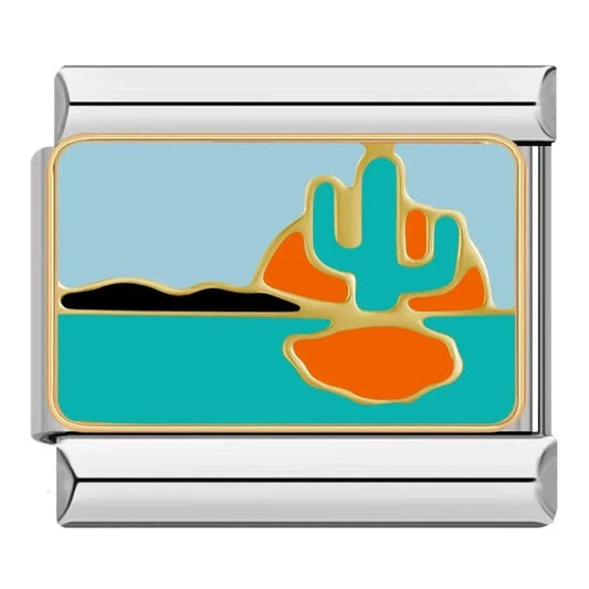 Sahara - Cacilia Sauer - Italian Charm Bracelet - custom jewelry - vintage jewelry - charms and pendants