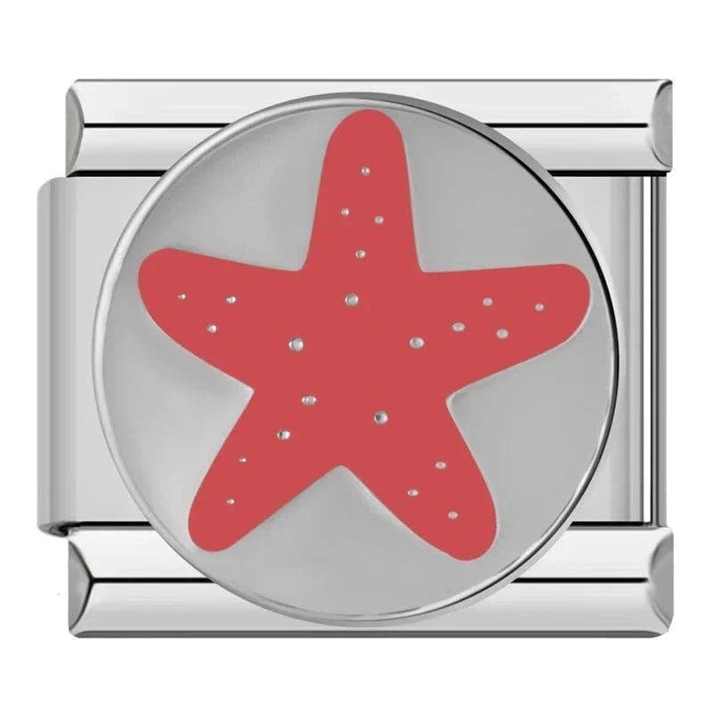 Sea Star - Cacilia Sauer - Italian Charm Bracelet - custom jewelry - vintage jewelry - charms and pendants