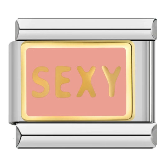 Sexy - Cacilia Sauer - Italian Charm Bracelet - custom jewelry - vintage jewelry - charms and pendants