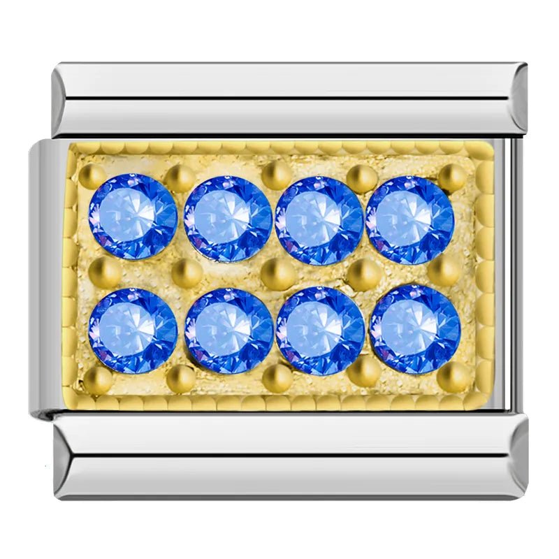 Shiny Diamond - Cacilia Sauer - Italian Charm Bracelet - custom jewelry - vintage jewelry - charms and pendants