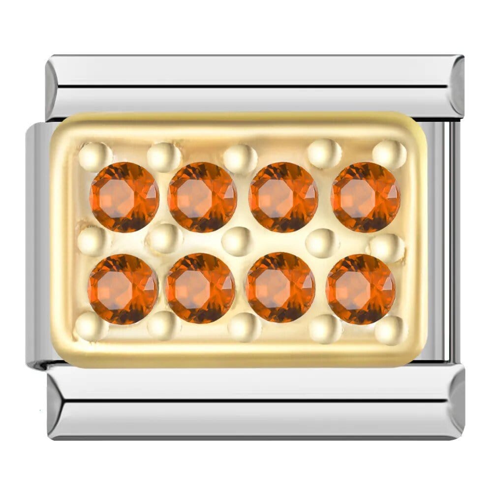 Shiny Diamond - Cacilia Sauer - Italian Charm Bracelet - custom jewelry - vintage jewelry - charms and pendants