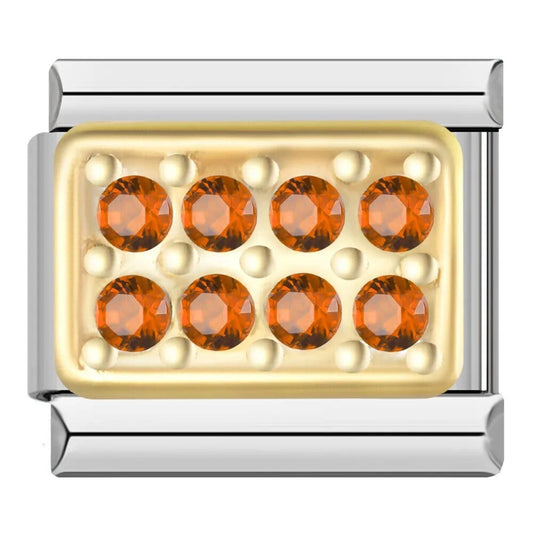 Shiny Diamond - Cacilia Sauer - Italian Charm Bracelet - custom jewelry - vintage jewelry - charms and pendants