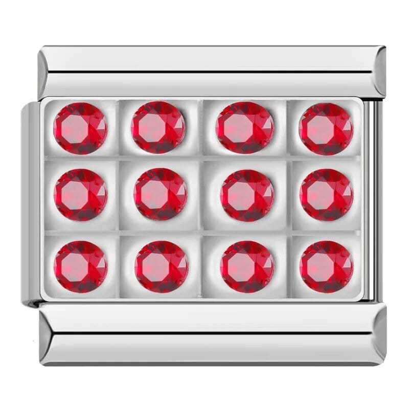 Shiny Diamond - Cacilia Sauer - Italian Charm Bracelet - custom jewelry - vintage jewelry - charms and pendants