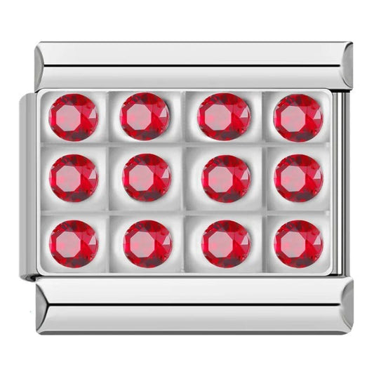 Shiny Diamond - Cacilia Sauer - Italian Charm Bracelet - custom jewelry - vintage jewelry - charms and pendants