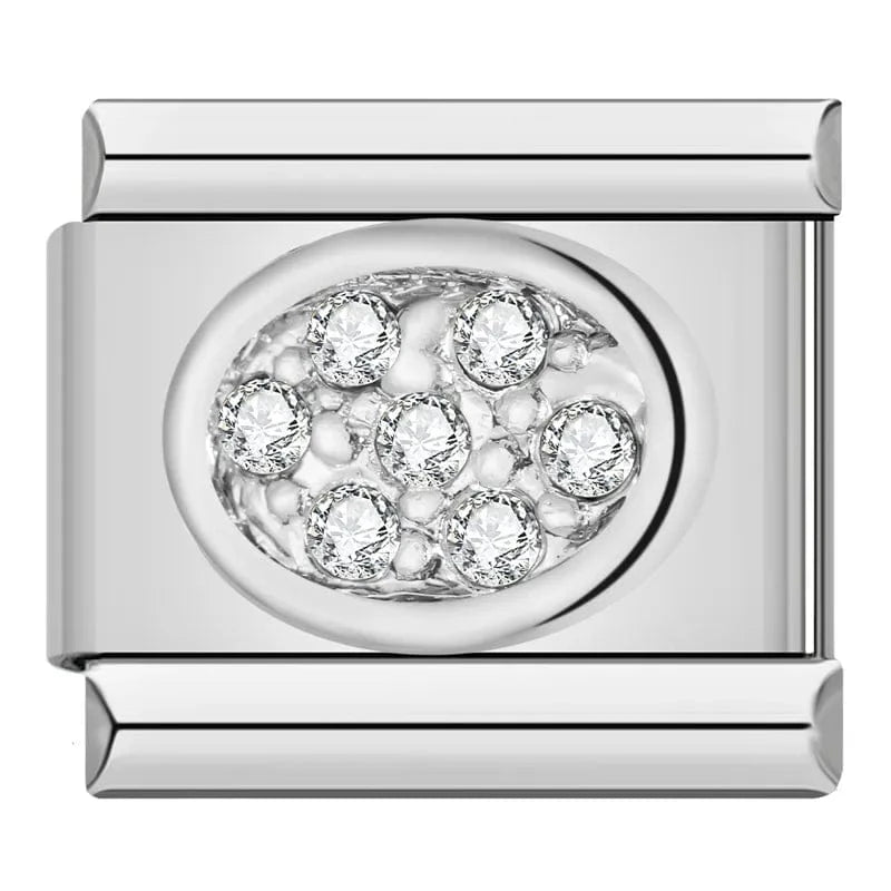 Shiny Diamond - Cacilia Sauer - Italian Charm Bracelet - custom jewelry - vintage jewelry - charms and pendants