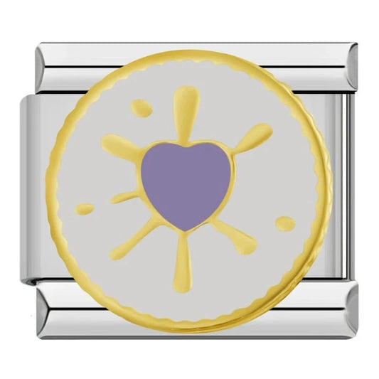 Shiny Heart - Cacilia Sauer - Italian Charm Bracelet - custom jewelry - vintage jewelry - charms and pendants