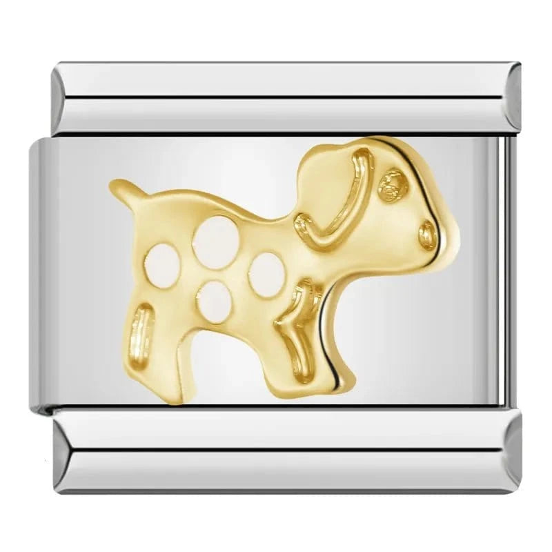 Shiny Puppy - Cacilia Sauer - Italian Charm Bracelet - custom jewelry - vintage jewelry - charms and pendants