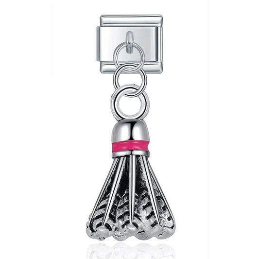 Shuttlecock - Cacilia Sauer - Italian Charm Bracelet - custom jewelry - vintage jewelry - charms and pendants