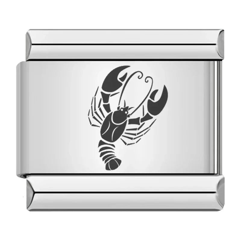 Silver Astral Signs - Cacilia Sauer - Italian Charm Bracelet - custom jewelry - vintage jewelry - charms and pendants