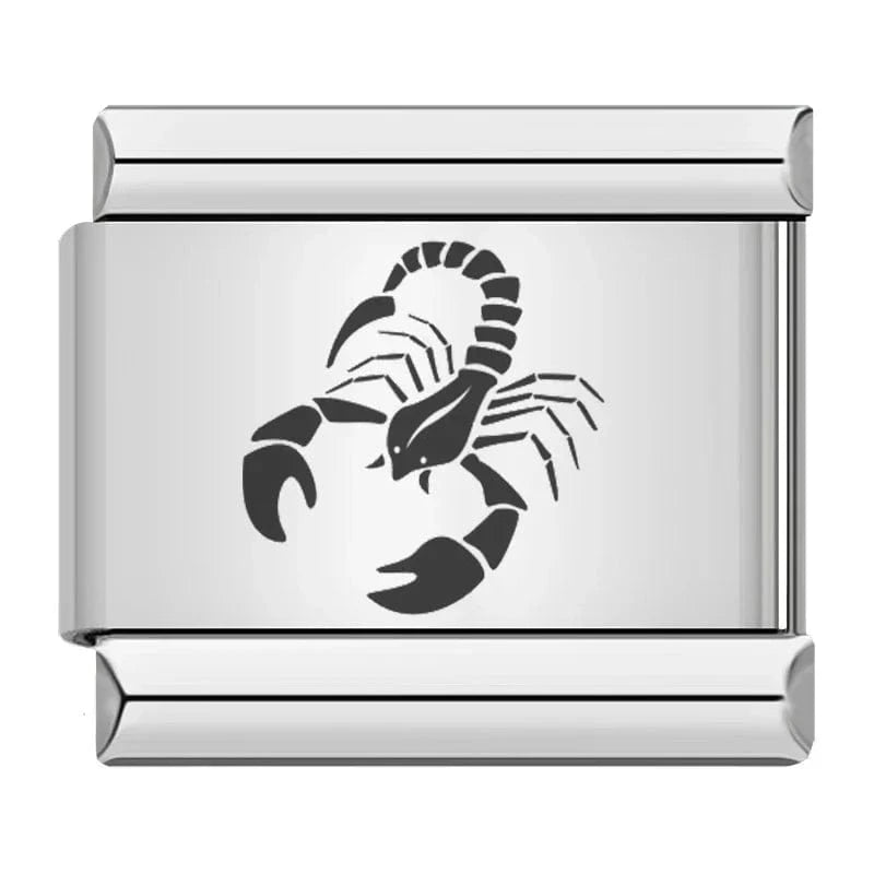 Silver Astral Signs - Cacilia Sauer - Italian Charm Bracelet - custom jewelry - vintage jewelry - charms and pendants
