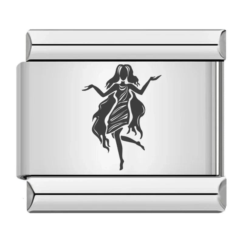 Silver Astral Signs - Cacilia Sauer - Italian Charm Bracelet - custom jewelry - vintage jewelry - charms and pendants
