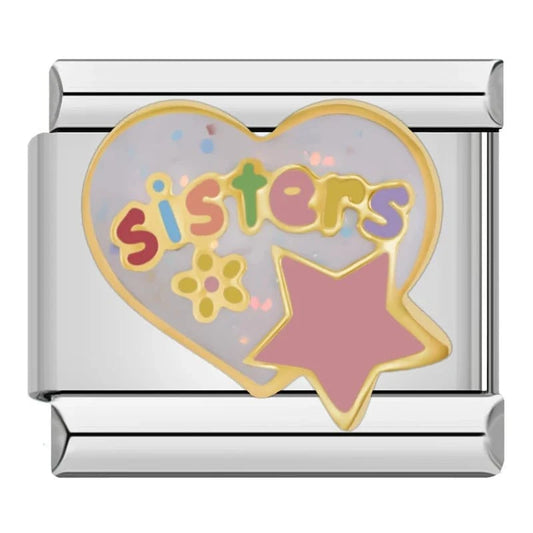 Sisters - Cacilia Sauer - Italian Charm Bracelet - custom jewelry - vintage jewelry - charms and pendants