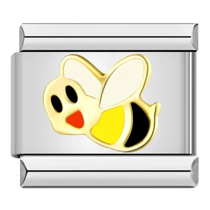 Smile Bee - Cacilia Sauer - Italian Charm Bracelet - custom jewelry - vintage jewelry - charms and pendants