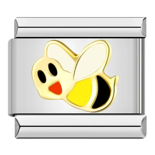 Smile Bee - Cacilia Sauer - Italian Charm Bracelet - custom jewelry - vintage jewelry - charms and pendants