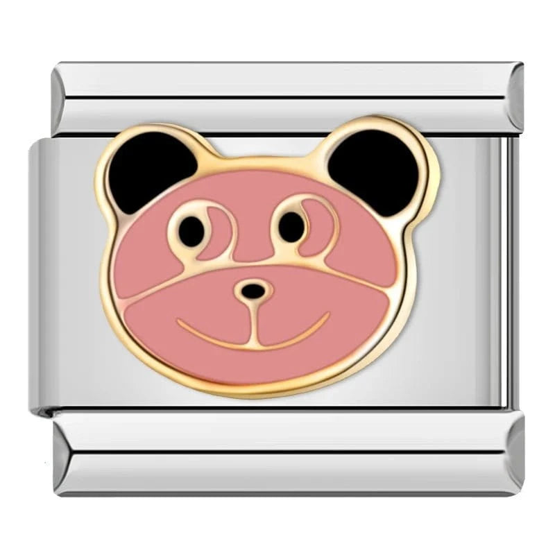 Smile Pig - Cacilia Sauer - Italian Charm Bracelet - custom jewelry - vintage jewelry - charms and pendants