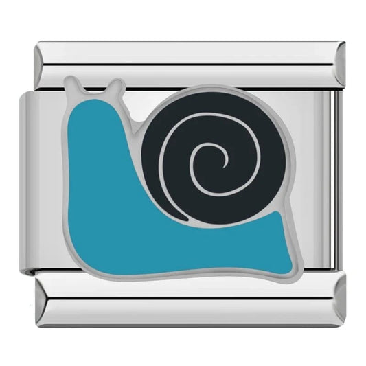 Snail - Cacilia Sauer - Italian Charm Bracelet - custom jewelry - vintage jewelry - charms and pendants