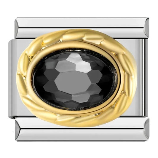 So Black - Cacilia Sauer - Italian Charm Bracelet - custom jewelry - vintage jewelry - charms and pendants