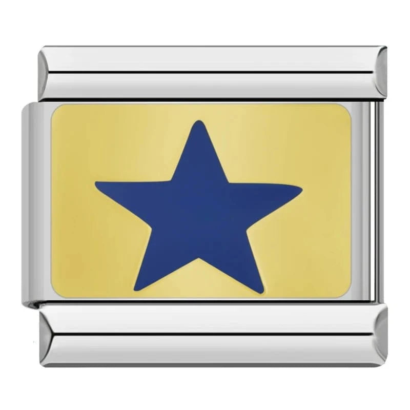 Star - Cacilia Sauer - Italian Charm Bracelet - custom jewelry - vintage jewelry - charms and pendants