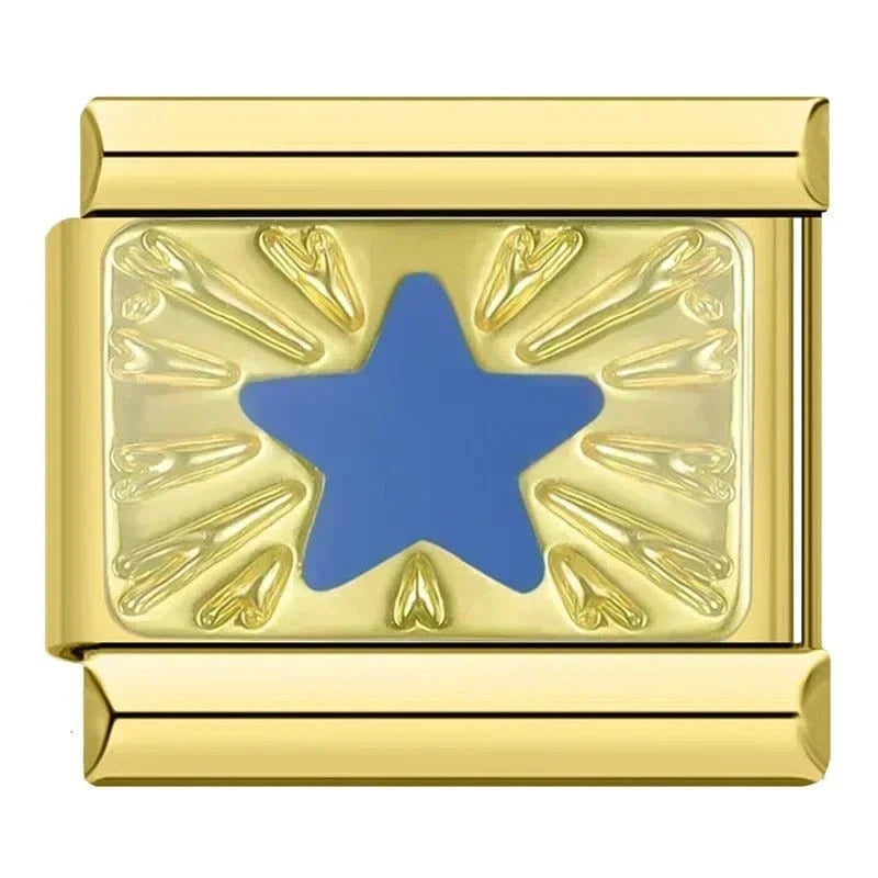 Star - Cacilia Sauer - Italian Charm Bracelet - custom jewelry - vintage jewelry - charms and pendants