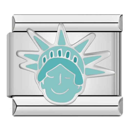 Statue of Liberty - Cacilia Sauer - Italian Charm Bracelet - custom jewelry - vintage jewelry - charms and pendants