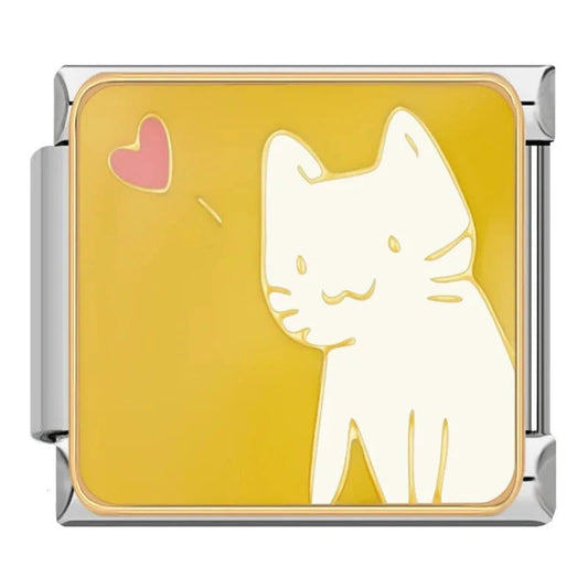 Sweet Kitty - Cacilia Sauer - Italian Charm Bracelet - custom jewelry - vintage jewelry - charms and pendants