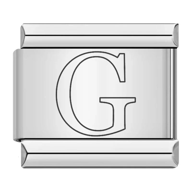 Timeless Alphabet Set - Cacilia Sauer - Italian Charm Bracelet - custom jewelry - vintage jewelry - charms and pendants