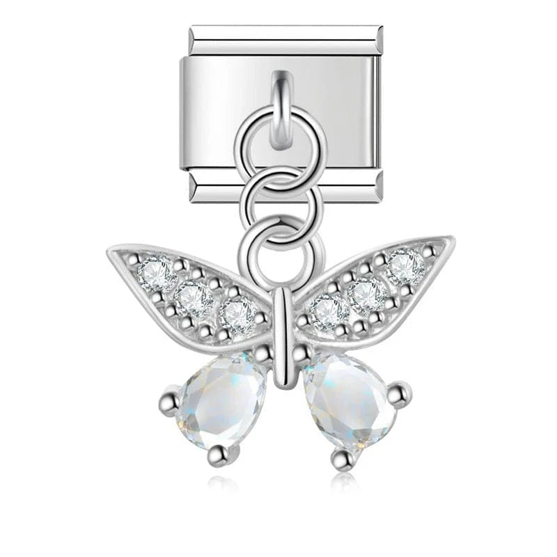 Silver Crystal Butterfly
