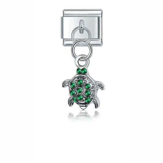 Turtle - Cacilia Sauer - Italian Charm Bracelet - custom jewelry - vintage jewelry - charms and pendants