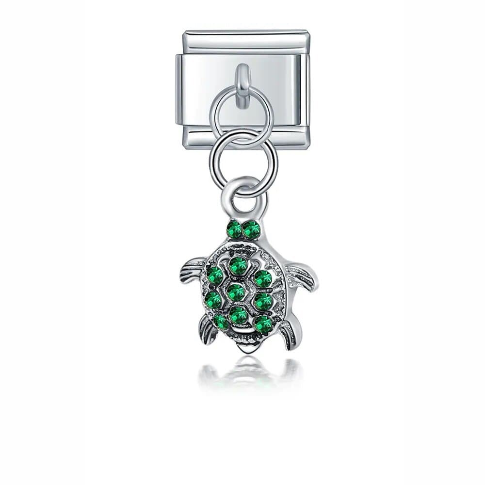Turtle - Cacilia Sauer - Italian Charm Bracelet - custom jewelry - vintage jewelry - charms and pendants