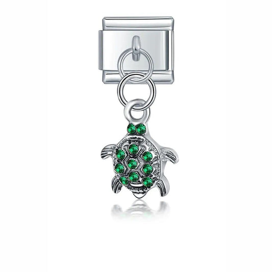 Turtle - Cacilia Sauer - Italian Charm Bracelet - custom jewelry - vintage jewelry - charms and pendants