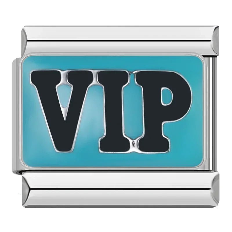 V.I.P - Cacilia Sauer - Italian Charm Bracelet - custom jewelry - vintage jewelry - charms and pendants
