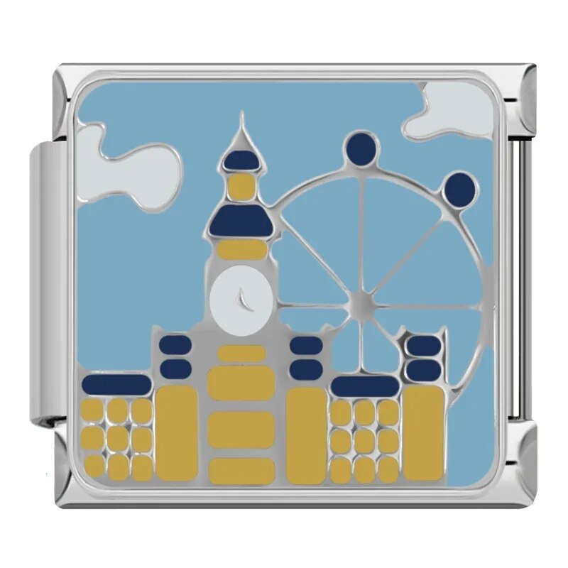 World Landmarks - Cacilia Sauer - Italian Charm Bracelet - custom jewelry - vintage jewelry - charms and pendants