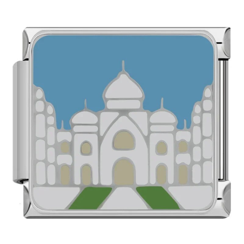World Landmarks - Cacilia Sauer - Italian Charm Bracelet - custom jewelry - vintage jewelry - charms and pendants