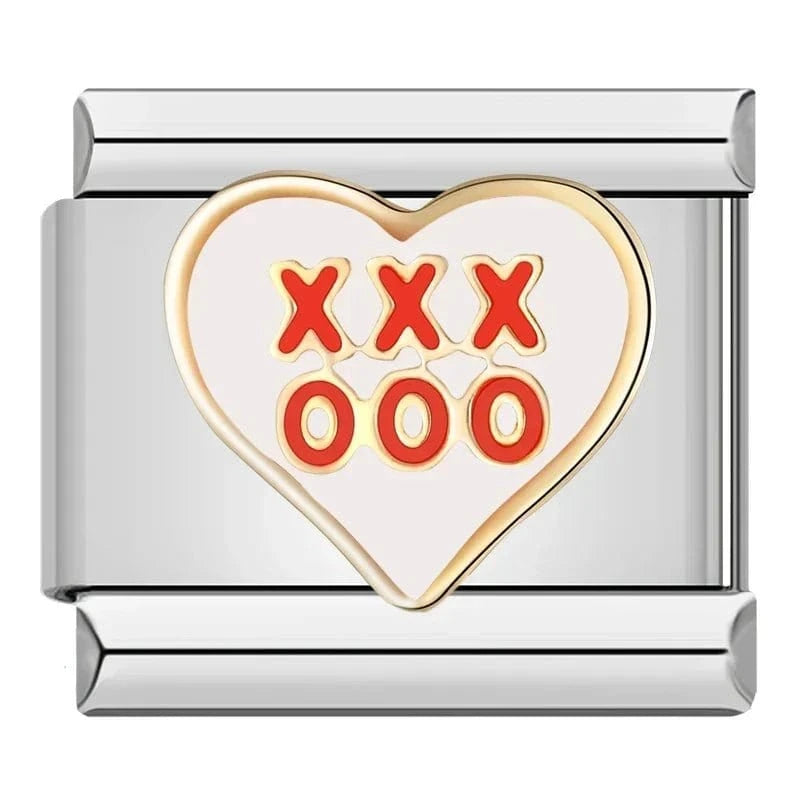 XO - Cacilia Sauer - Italian Charm Bracelet - custom jewelry - vintage jewelry - charms and pendants