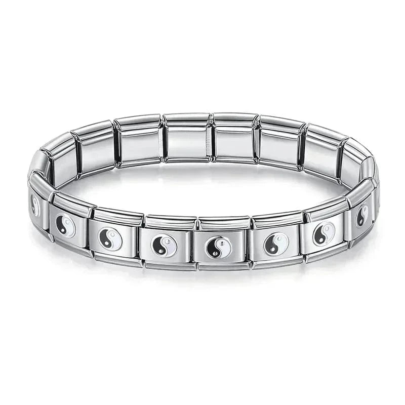 Yin Yang Bracelet - Cacilia Sauer - Italian Charm Bracelet - custom jewelry - vintage jewelry - charms and pendants