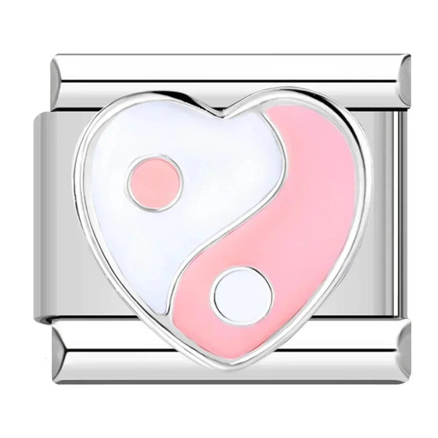Pink Yin Yang Heart