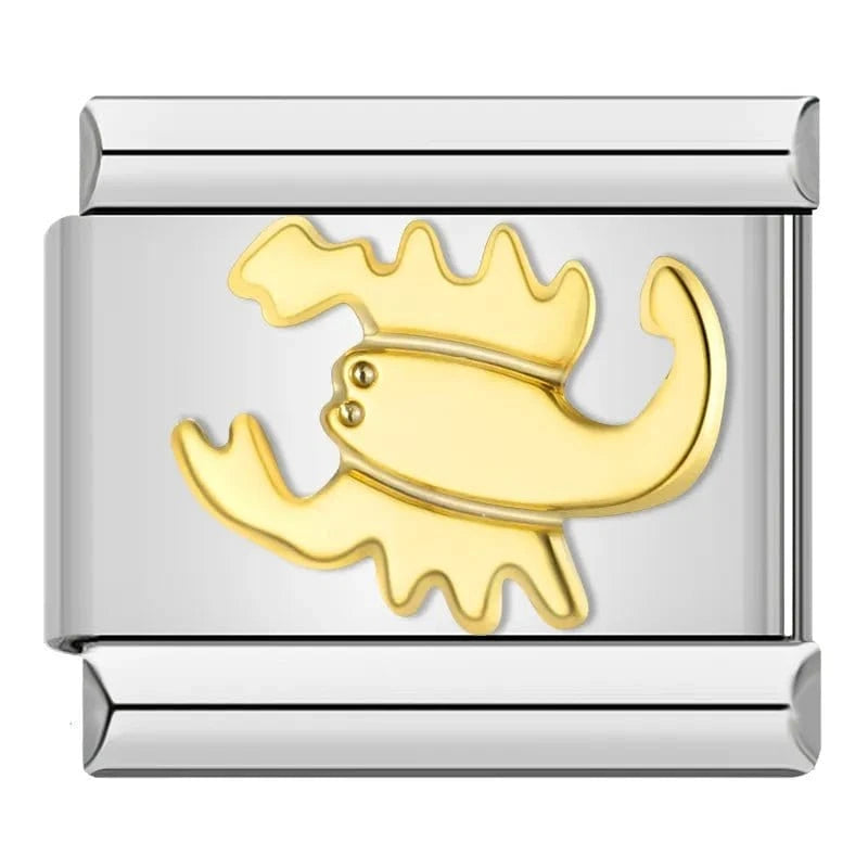 Zodiac - Cacilia Sauer - Italian Charm Bracelet - custom jewelry - vintage jewelry - charms and pendants