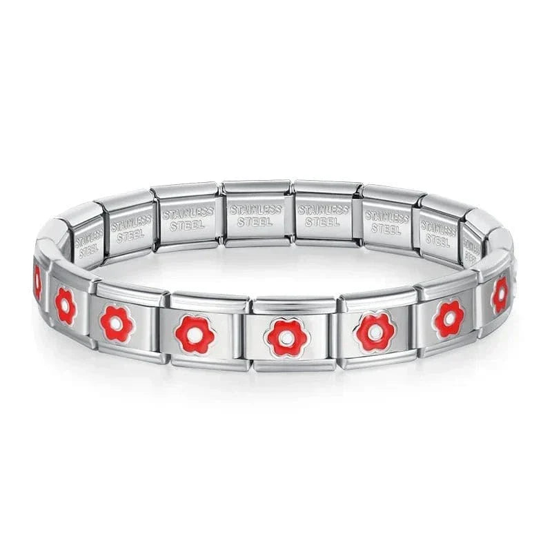 Colorful Italian charm bracelet in the Y2K style trending in 2026