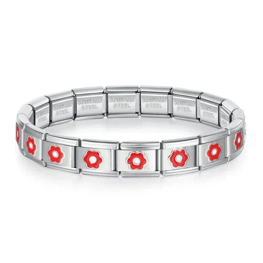 Colorful Italian charm bracelet in the Y2K style trending in 2026