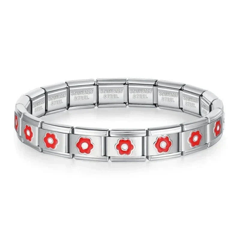 Italian charm bracelet styled as a personalised gift