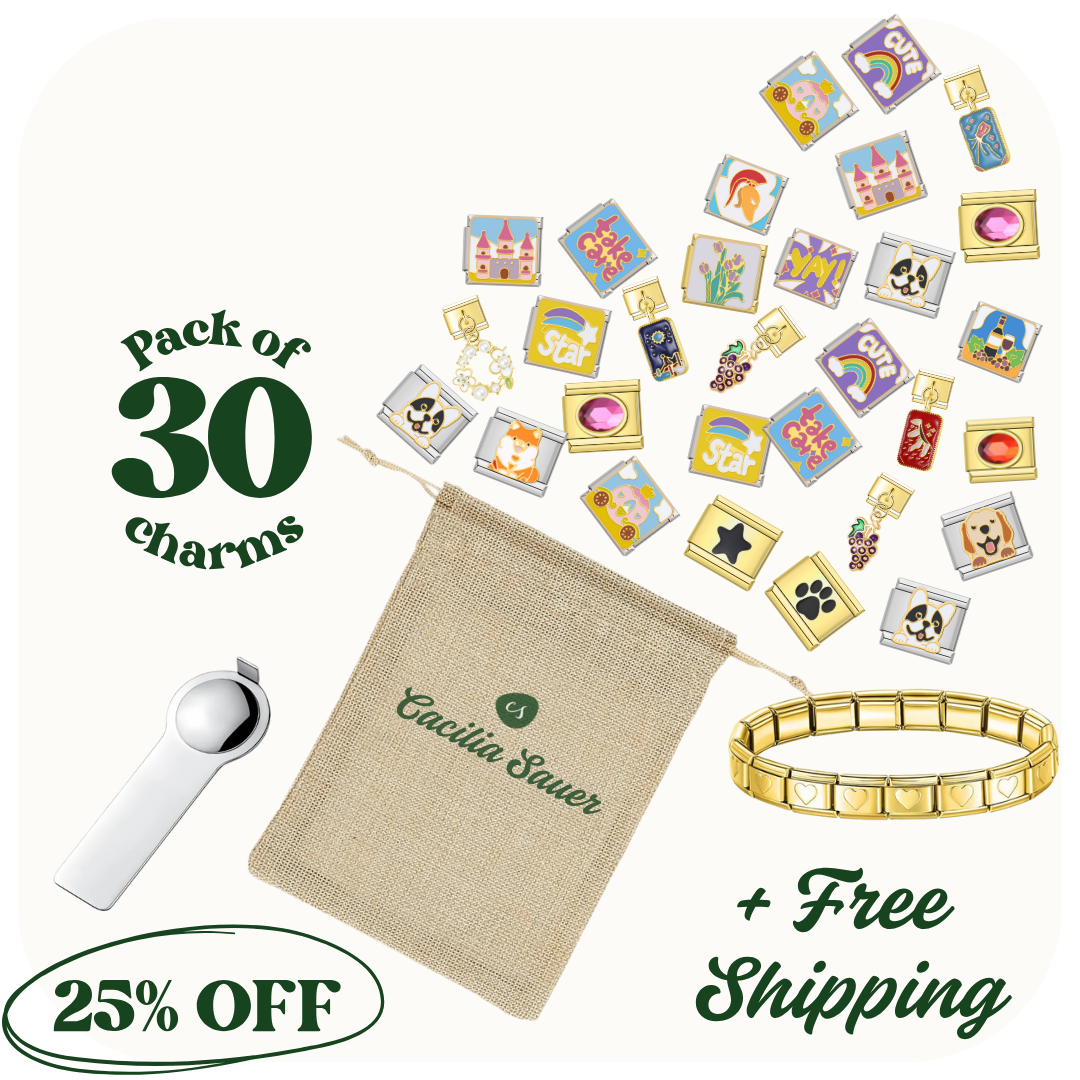Pack of 30 charms