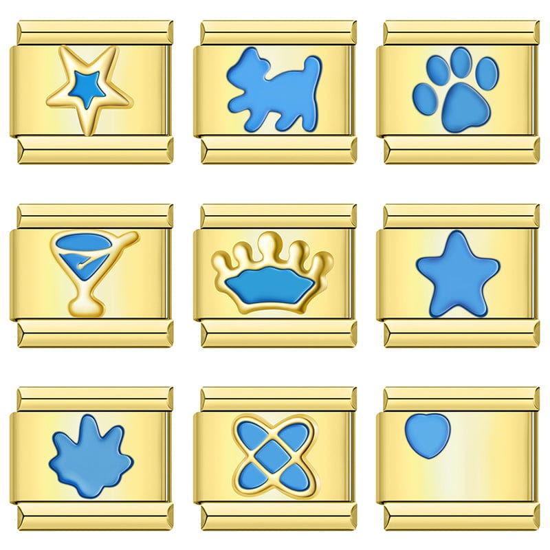 Silhouette Icons Transparent Blue