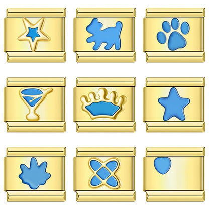 Silhouette Icons Transparent Blue