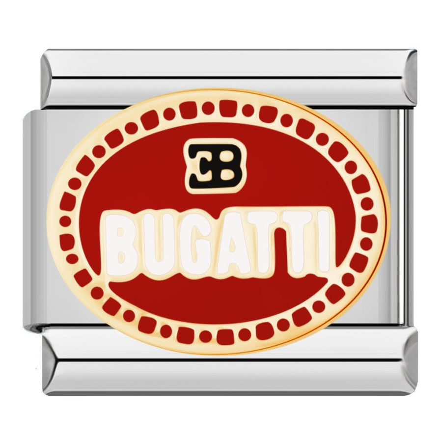 Bugatti Italian charm link, 9mm stainless steel module