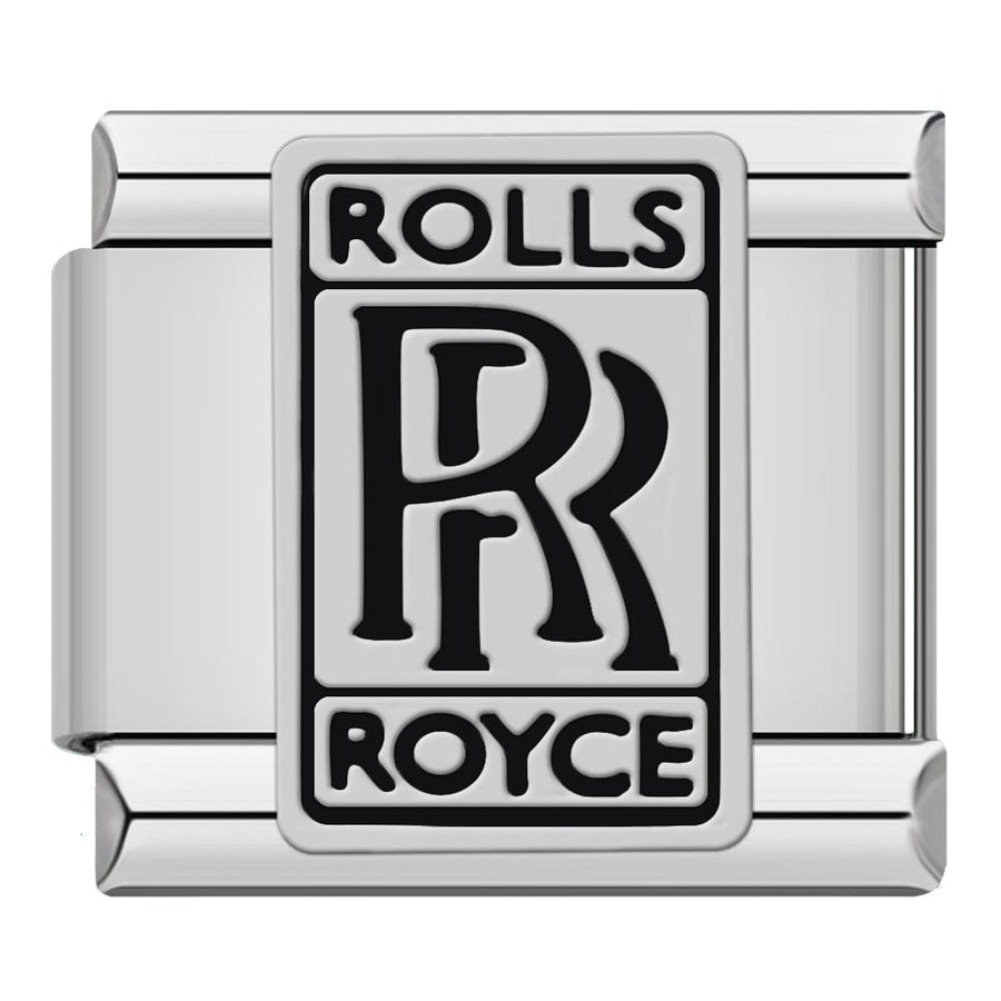 Rolls-Royce Italian charm link, 9mm stainless steel module