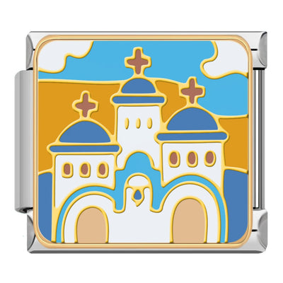 Santorini Church Domes